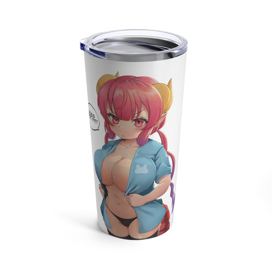 Dragon Girl Anime Tumbler Funny Tumblers Coffee Mugs Lewd Anime Parody Meme Tumbler 20oz Stainless Steel T21