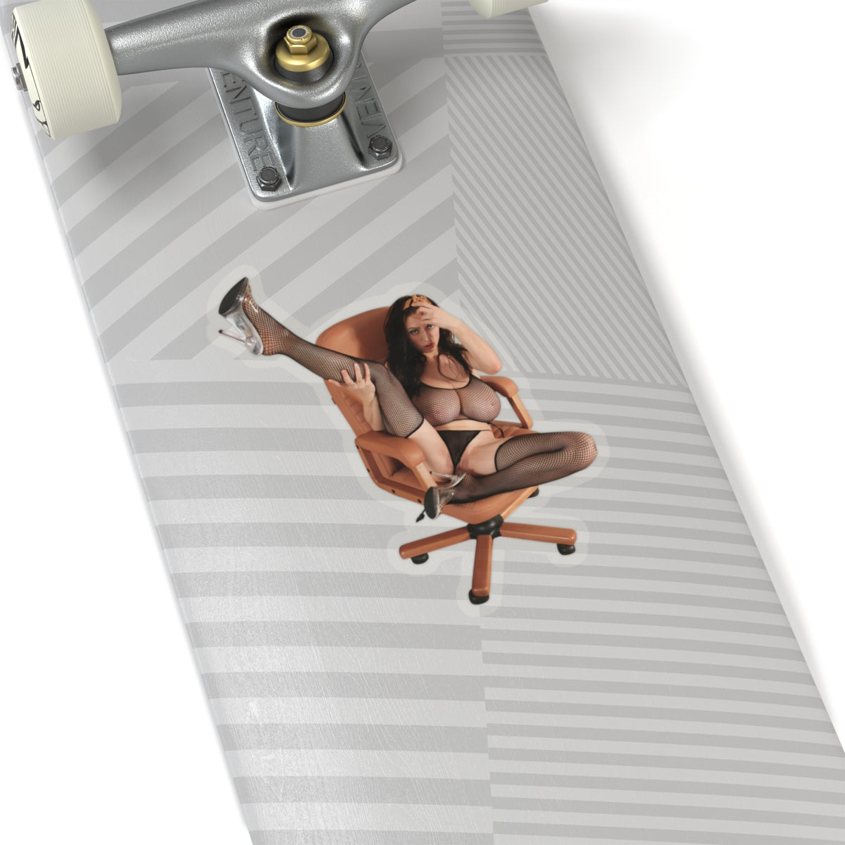 Attractive Naked Woman with Curvy Figure Big Boobs Sticker