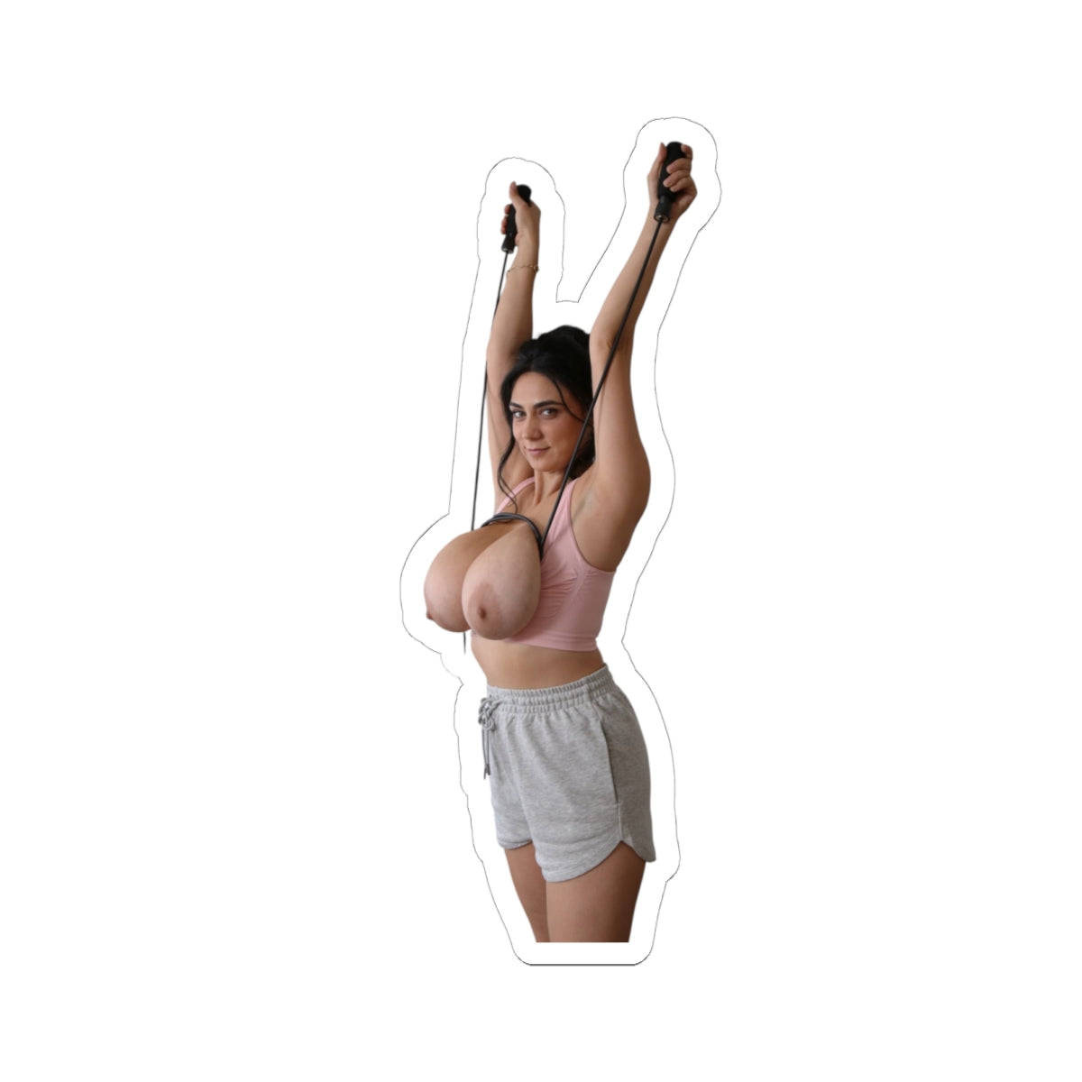 sexy gym girl stickers