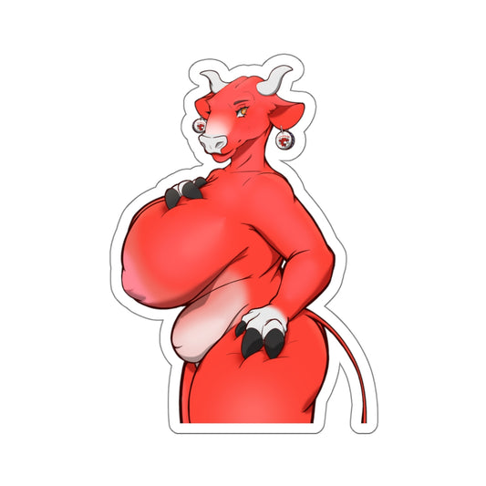 Cow Sticker Funny Stickers Furry Kawaii Anime Cartoon Lewd Ecchi Laptop Phone Stickers E435