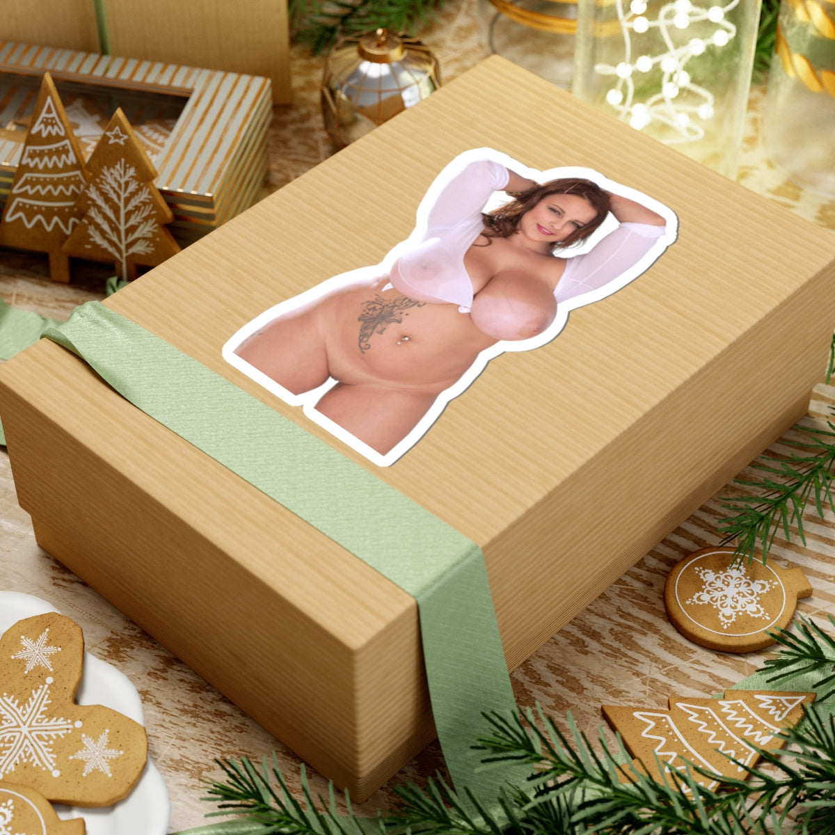 Terri Jane Sticker Big Tits Model Stickers