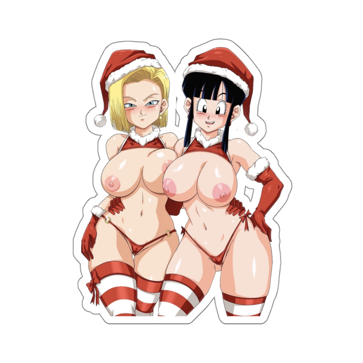 X-Mas Sticker Anime Girls Stickers E1084