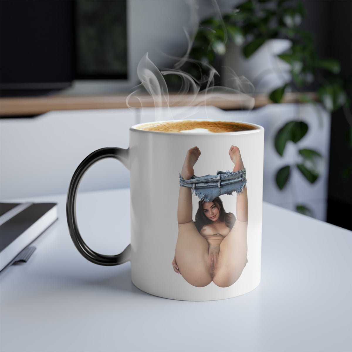 Nude Woman Coffee Mug 11oz Color Changing Cup Sexy Girls Pinup Design Uncensored Mugs