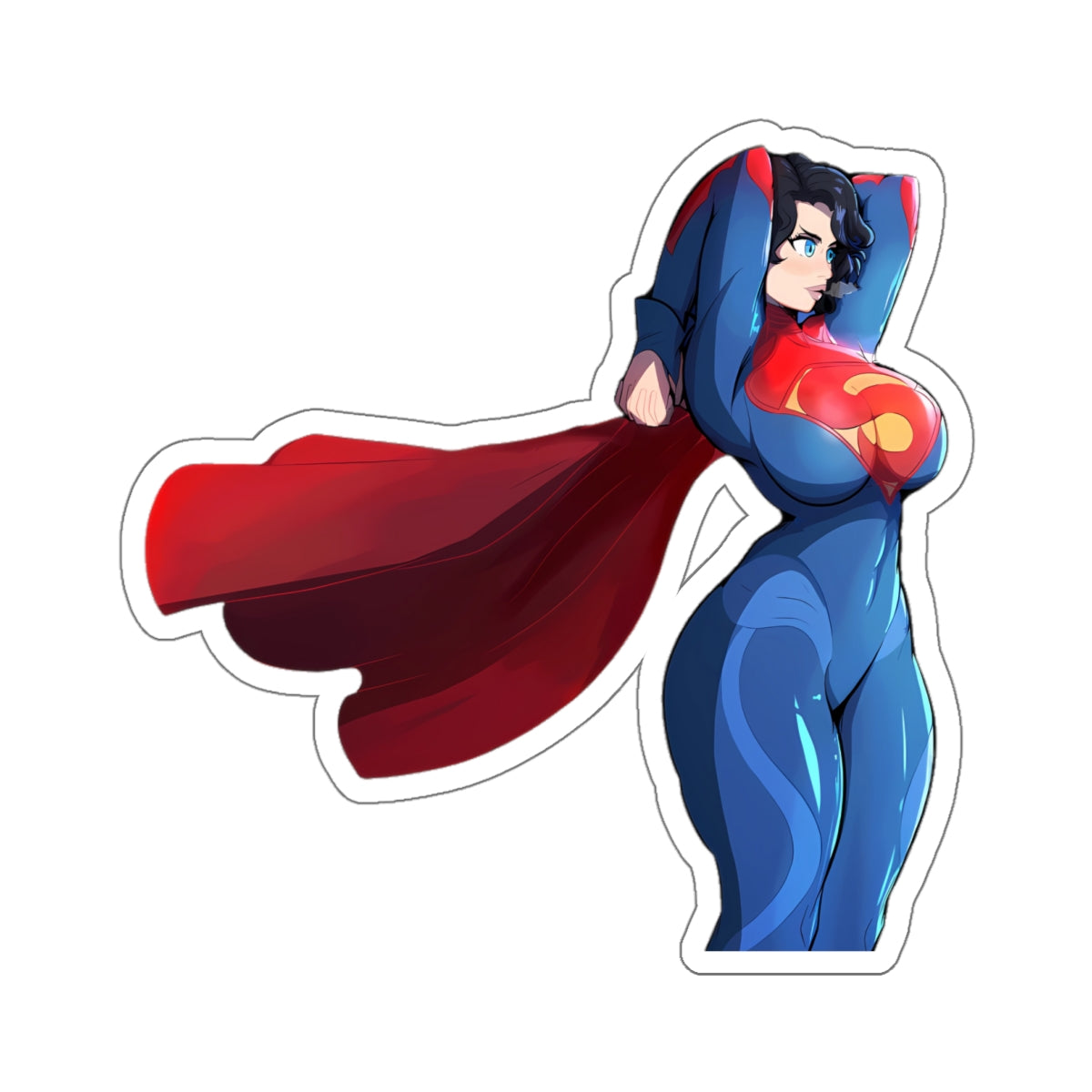 SuperHero Sticker Protector Superhuman Champion Vigilante Protector Anime Cartoon Lewd Stickers E487