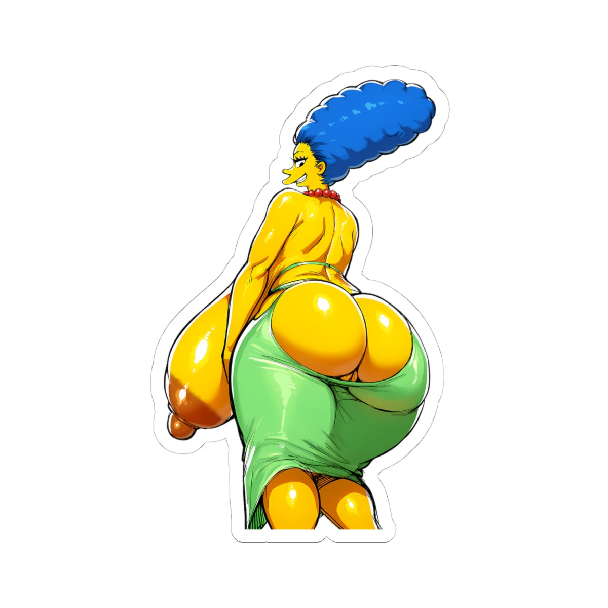Cartoon Henatai Girl Sticker