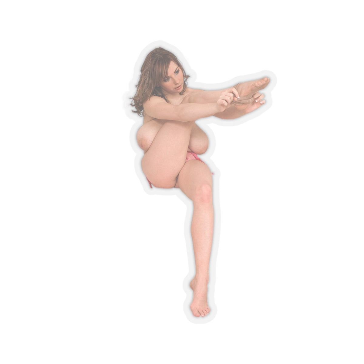Sexy Naked Girl Sticker Nude Pinup Model Big Boobs Adult Vinyl Decal