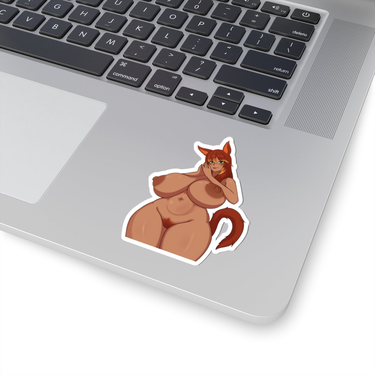 Big Tits Furry Anime Girl Sticker White or Transparent Stickers