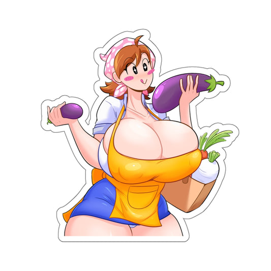 Funny Sticker,Parody Stickers,Big Tits Girl,Anime Girl Sticker,Female Women Anime,Food Stickers,E958