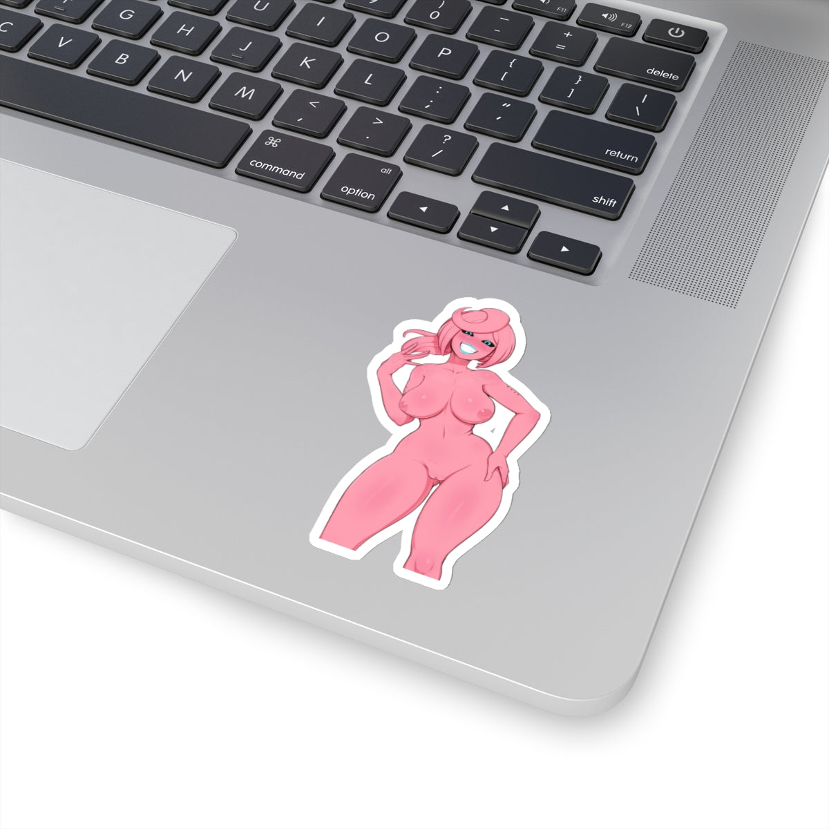 Pink Anime Girl,Naked Women,Funny 4 Sizes White or Transparent Stickers,Animation Lewd Ecchi Sticker,E357