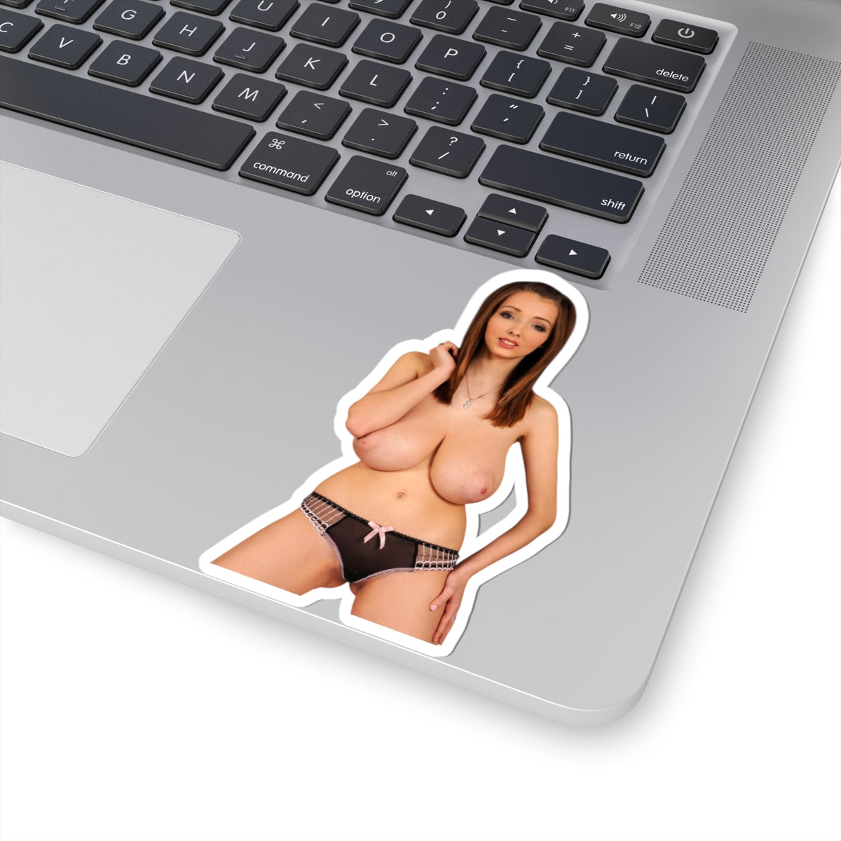 Sexy Busty Woman Decal