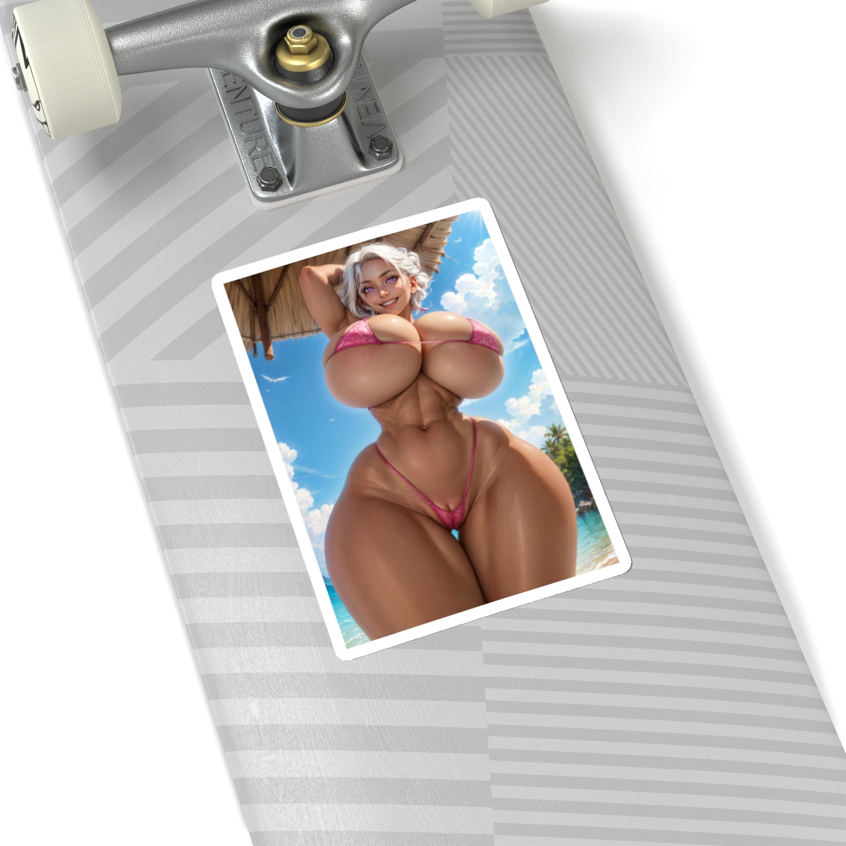 Sexy big tits girl in bikini sticker