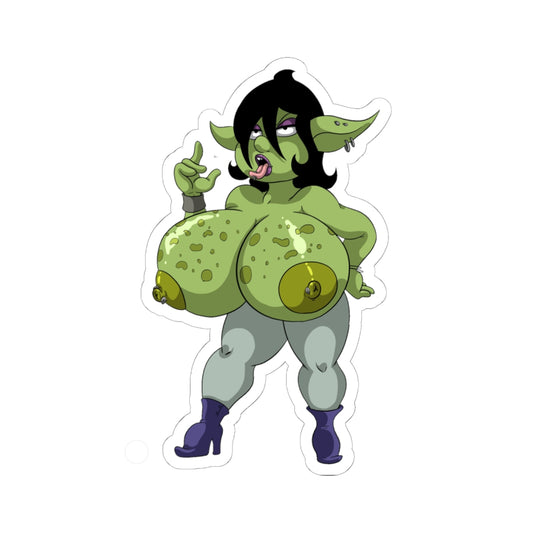 Ecchi Goblin Girl Naked Anime Sticker – NSFW Otaku Art