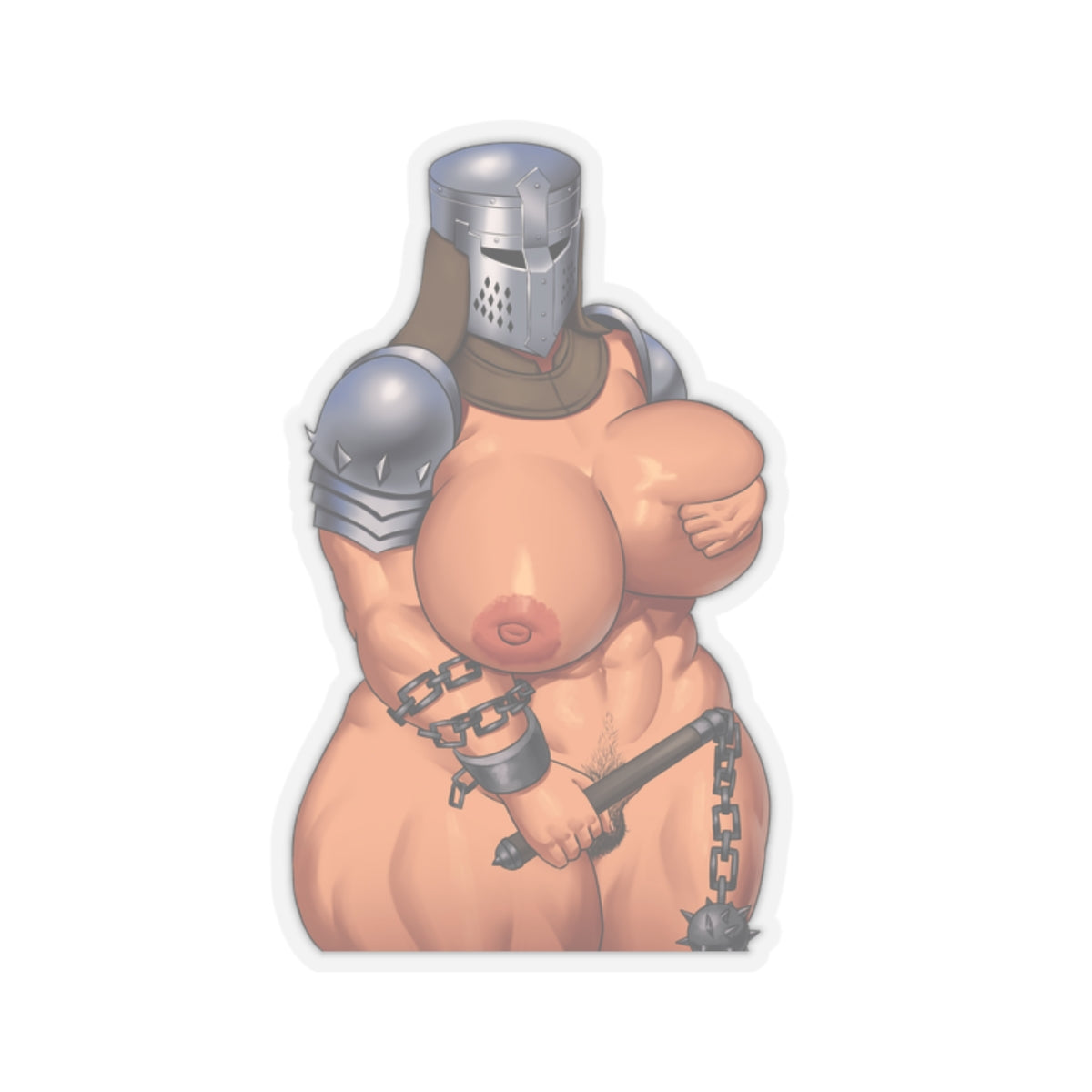 Knight Sticker Chivalry Sticker Squire Sticker Armor Naked Women Lewd Anime Cartoon Hentaii Stickers E638