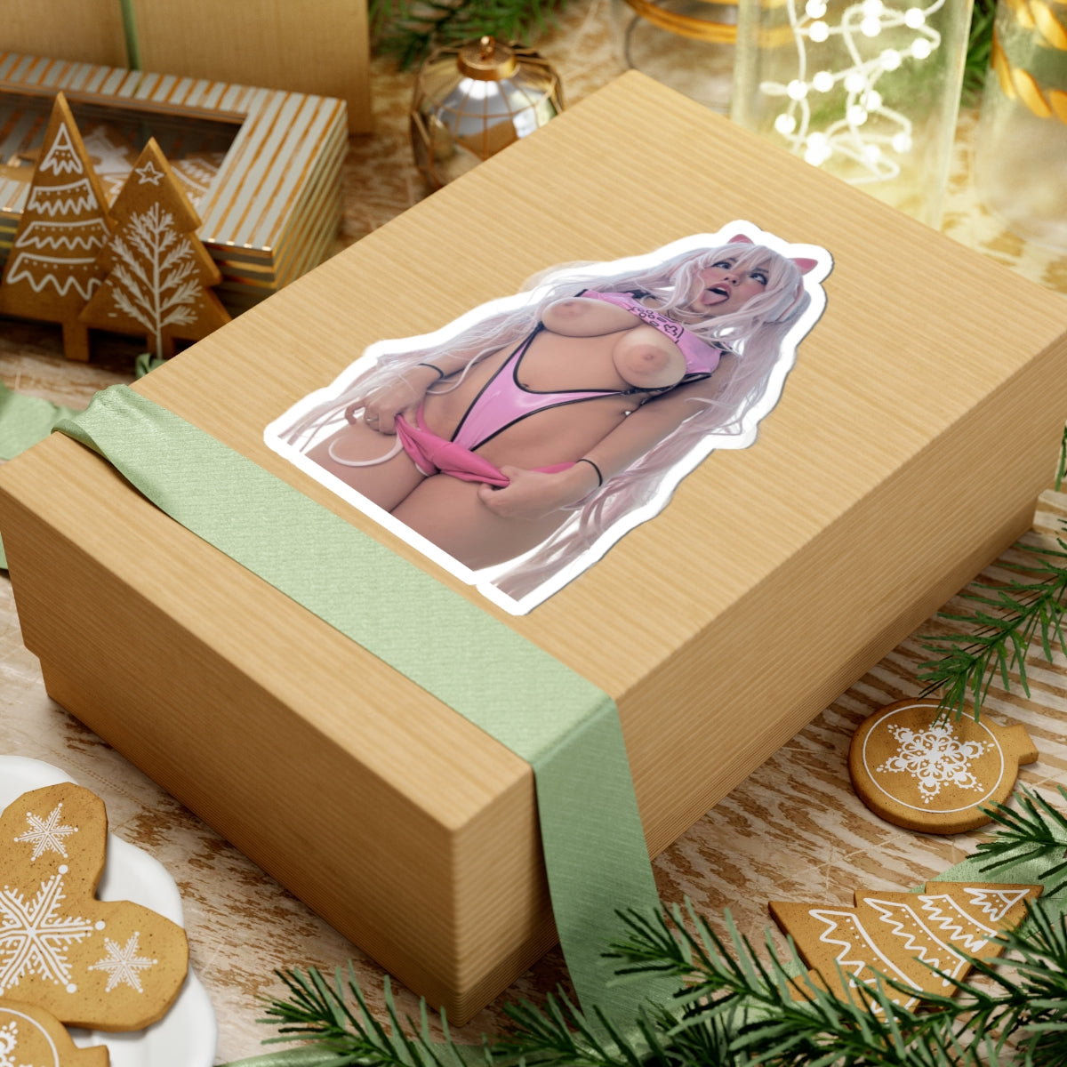 Cosplay Girl Sticker Sexy Big Boobs Naked Women Stickers