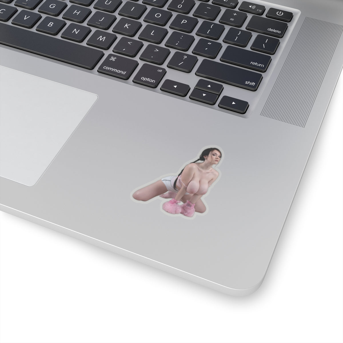 Attractive Curvy Girl Sticker Fashion Model Decal