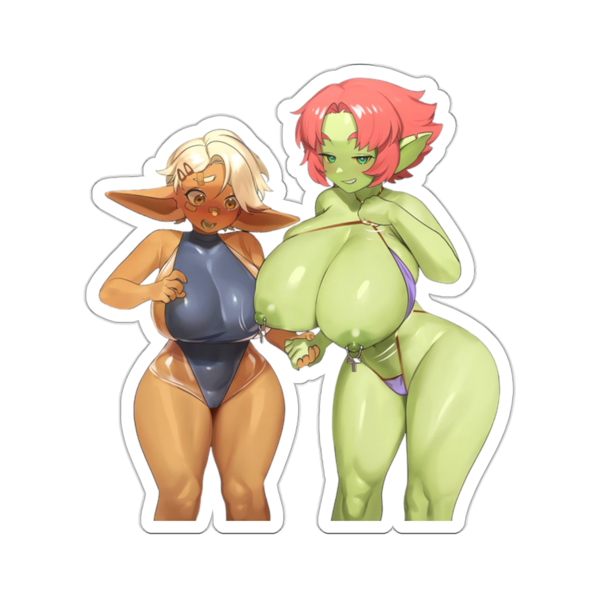 Sexy Magic Characters,Orc Sticker,Elf Sticker,Anime Stickers,Big Tits Anime Girls,Transparent White Stickers,Sticker Adult,Stickers Mature,E581,E196