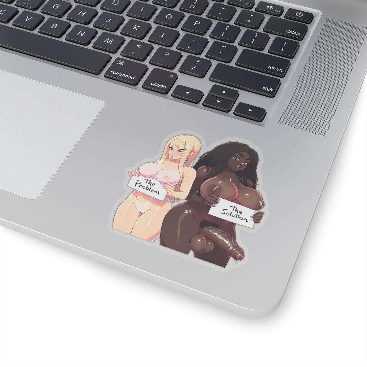Futanari Black Girl Sticker Anime Girl Hentai Sticker Text Decals