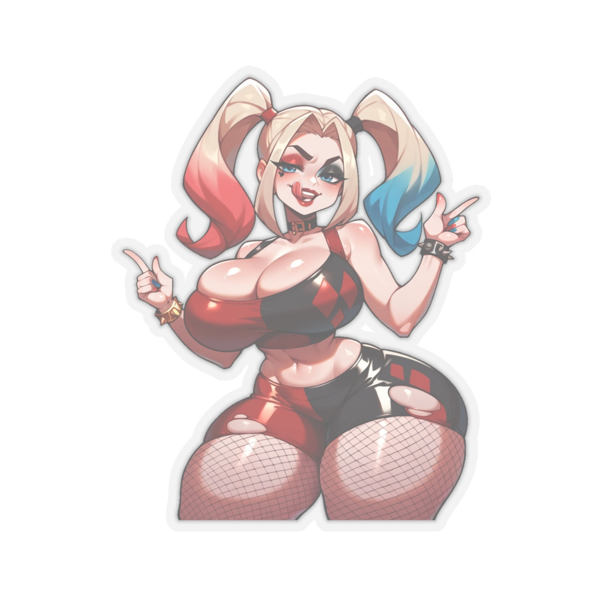 Popular female cartoon character sticker,popular,female,cartoon,stickers,character,girl,women,funny,clown,meme,trendy,cute,anime,kawaii,E849