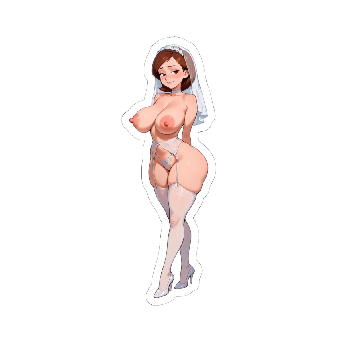 Sexy Cartoon Mommy Sticker