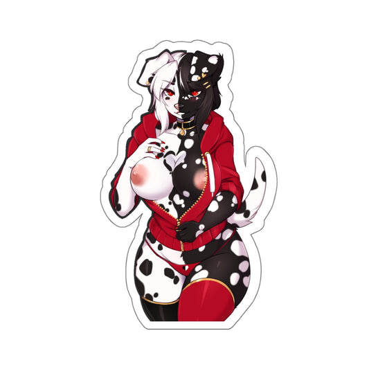 Dog Furry Sticker,Furry Stickers,Cute Furry,anime furry,manga furry,cartoon furry,fuurry girl,furry women,furry female,4 sizes white or transparent stickers,E520