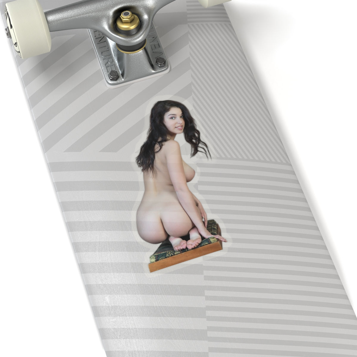 Adult Pinup Girl Sticker Sexy Nude Model Big Bust Vinyl Car Laptop Decal