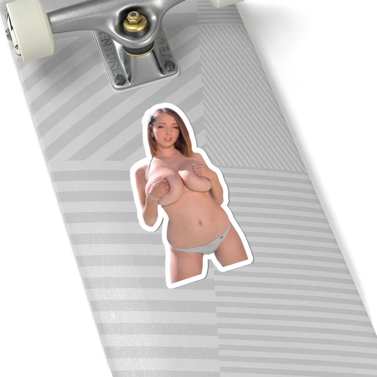 Big Breast Sexy Pinup Model Sticker