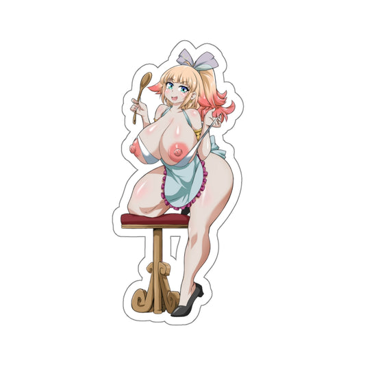 Anime Sticker,Hot Anime Girl,Lewd Anime Stickers,Ecchi Anime Sticker,Japanese Manga,Transparent Sticker,Vinyl Stickers,E270