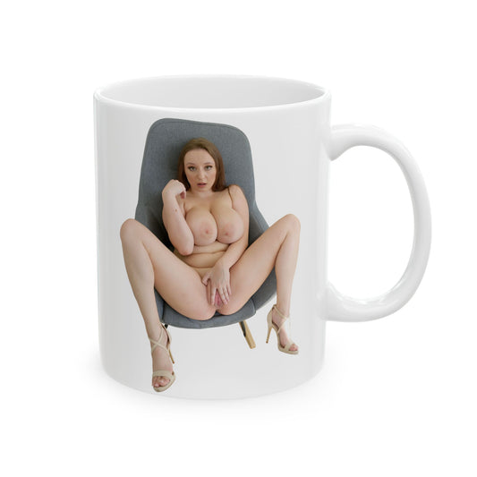 Naked Girl Big Tits Model Sexy Women Uncensored Mugs Ceramic Mug, (11oz, 15oz)