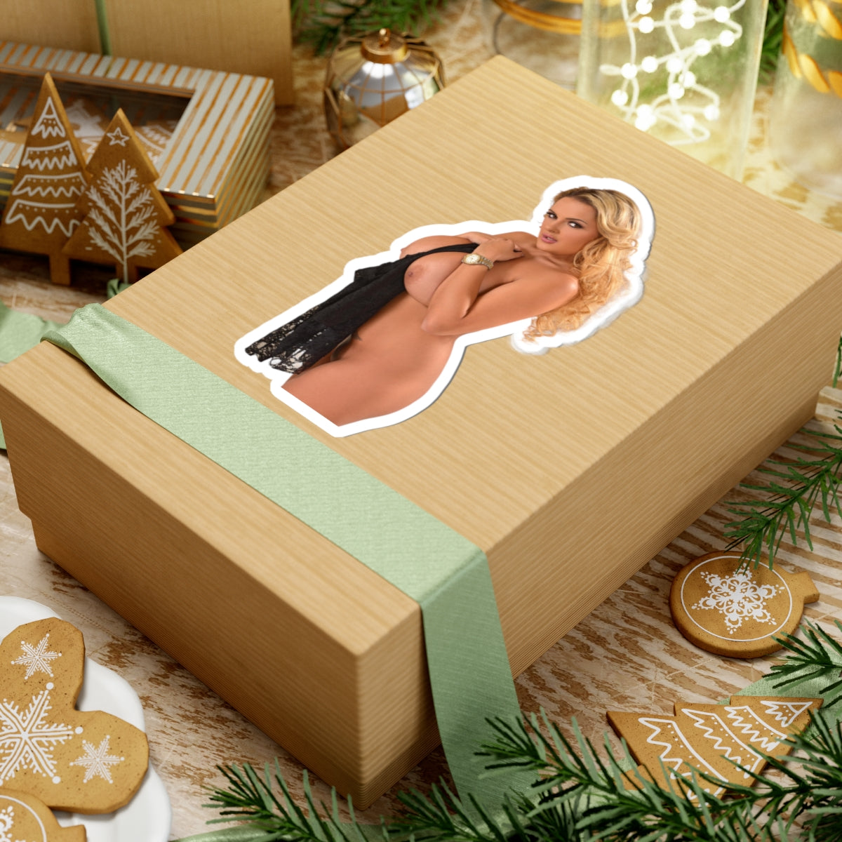 Huge Boobs Girl Sticker