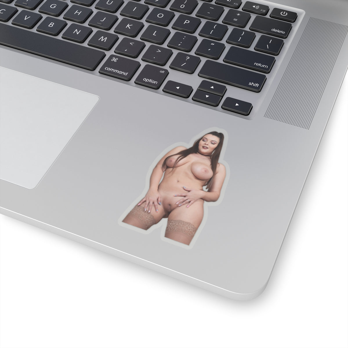Sexy Busty Woman Sticker – Nude Girl Illustration