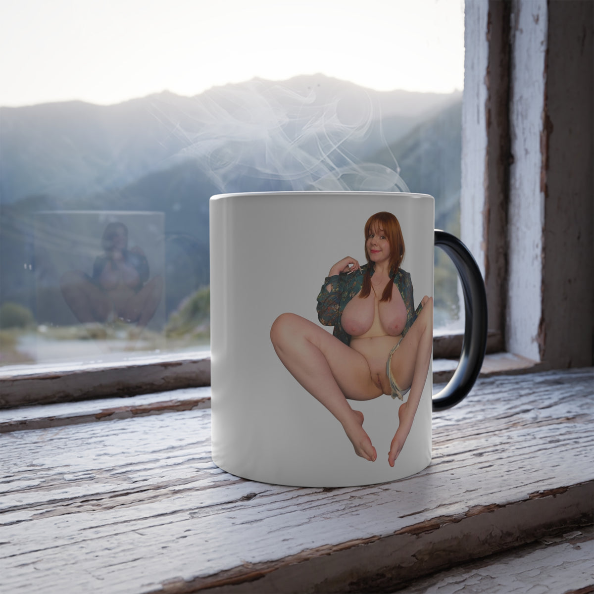 Naked Girl Coffee Mug 11oz Color Changing Cup Sexy Nude Woman Uncensored Mugs