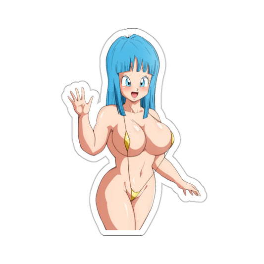 E18 Bulmaa Anime Sticker,Anime Girl,Anime Girls,Waifu Anime,Cute Anime Girl,Kawaii Anime,Ecchi Anime Sticker,Big Boobies,Anime Gift