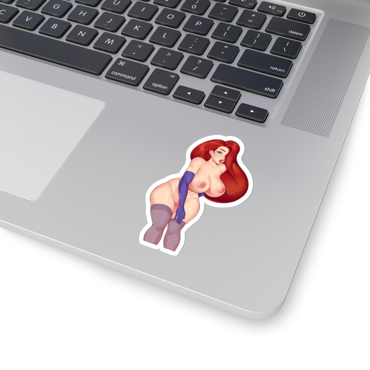 Jessica Cartoon Character Sticker Adult Mature Uncensored Version 4 Sizes Transparent or White Vinyl Stickers E330