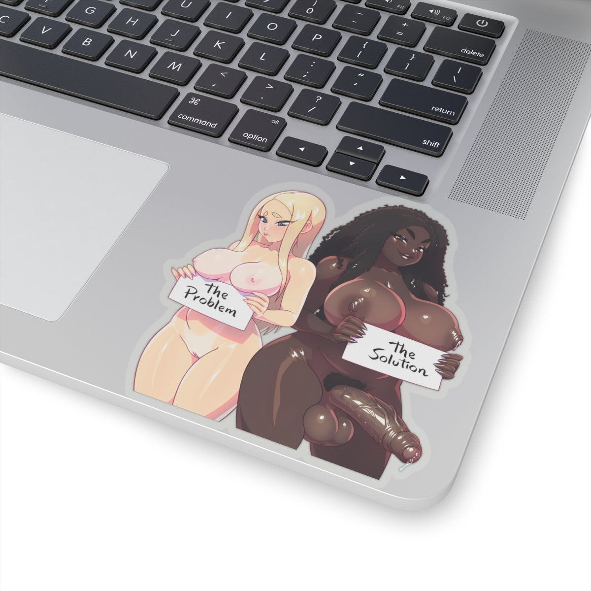 Futanari Black Girl Sticker Anime Girl Hentai Sticker Text Decals