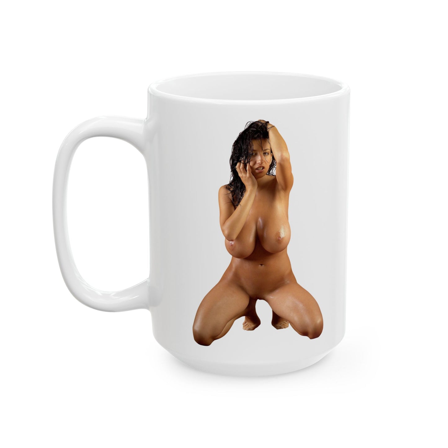 Naked Girl Big Boobs Model Adult Mugs Gift For Men Chrismas Present Ceramic Mug, (11oz, 15oz)