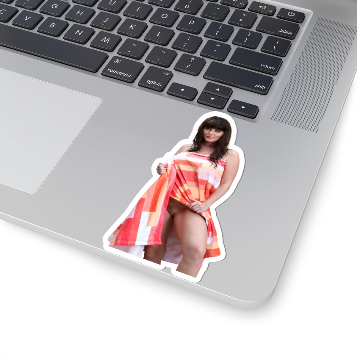 Beautiful Sexy Girl Sticker, Stunning Eyes Woman in Towel, Glamour Female Vinyl Decal