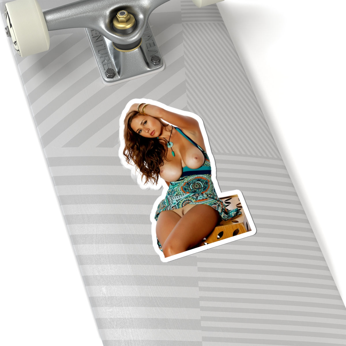 Retro Pinup Woman Sticker Vintage Glamour Vinyl Decal