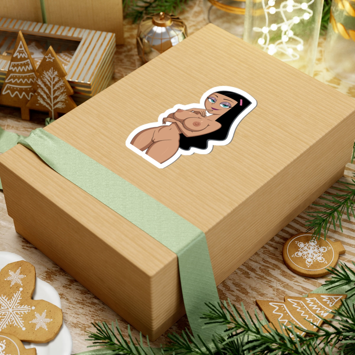Cartoon Stickers Naked Anime Girl Sticker