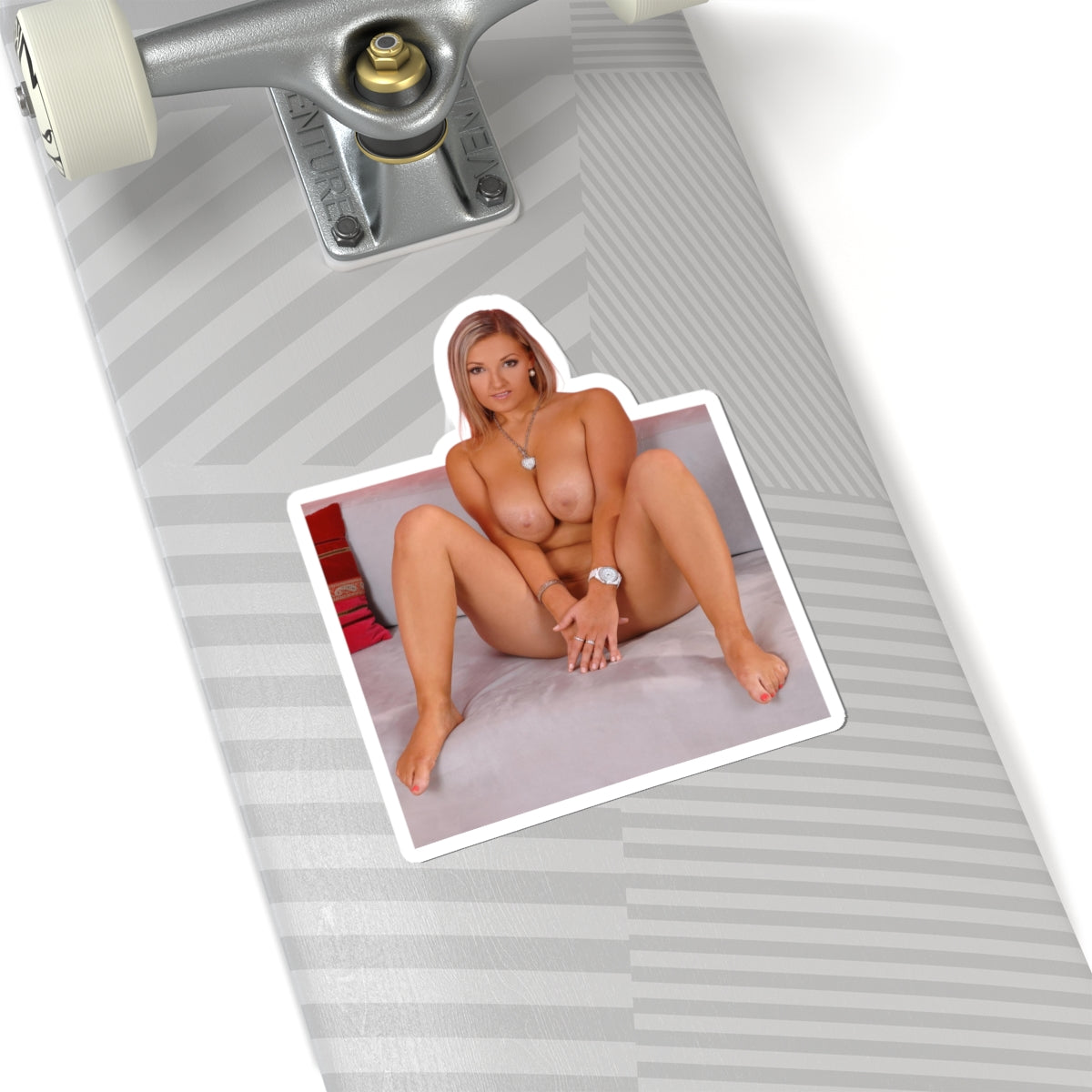 Naked Girl on the Couch Sticker