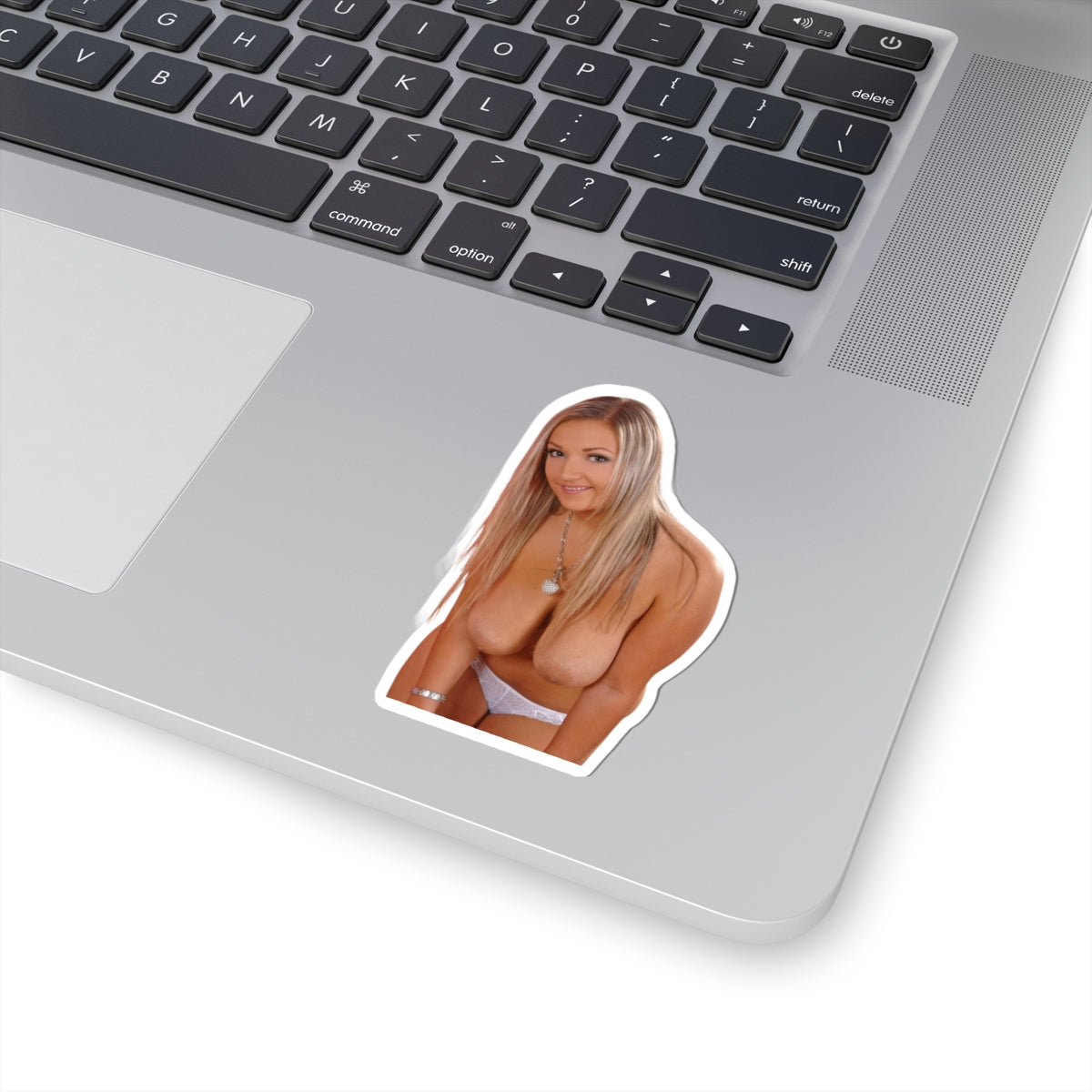 Busty Blond Naked Sticker
