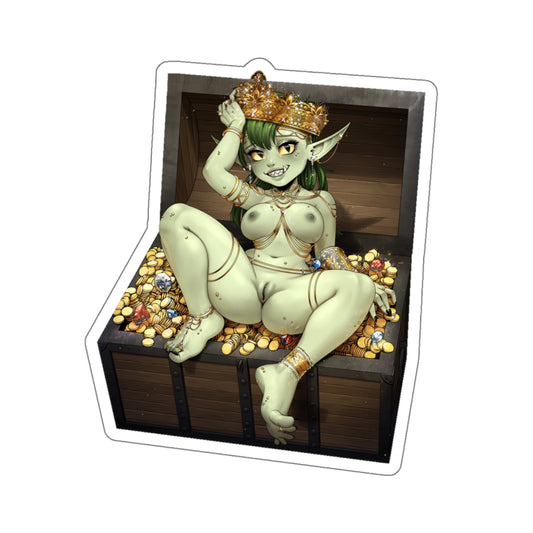 Goblin Sticker,Sexy Anime Girl,Goblin Women,Treasure,Gold,Ecchi Lewd Funny Stickers,Mature Content E2000