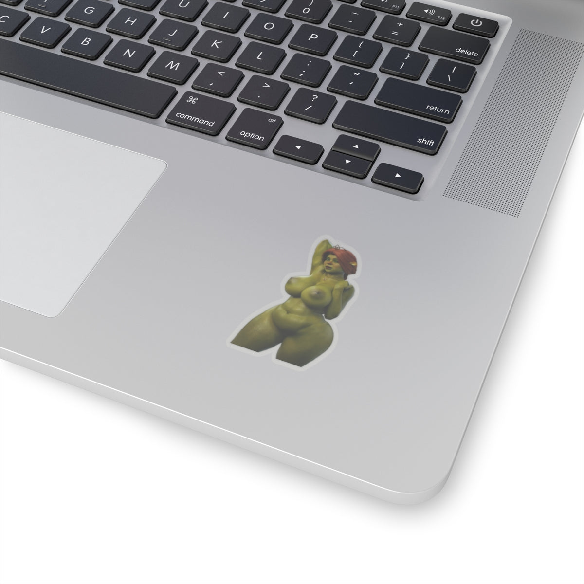 Ogre Sticker Green Girl Orge Princess Naked Animated Female Cute Sexy Cartoon Character A.I.Generated AI Art AI Generated Art E458