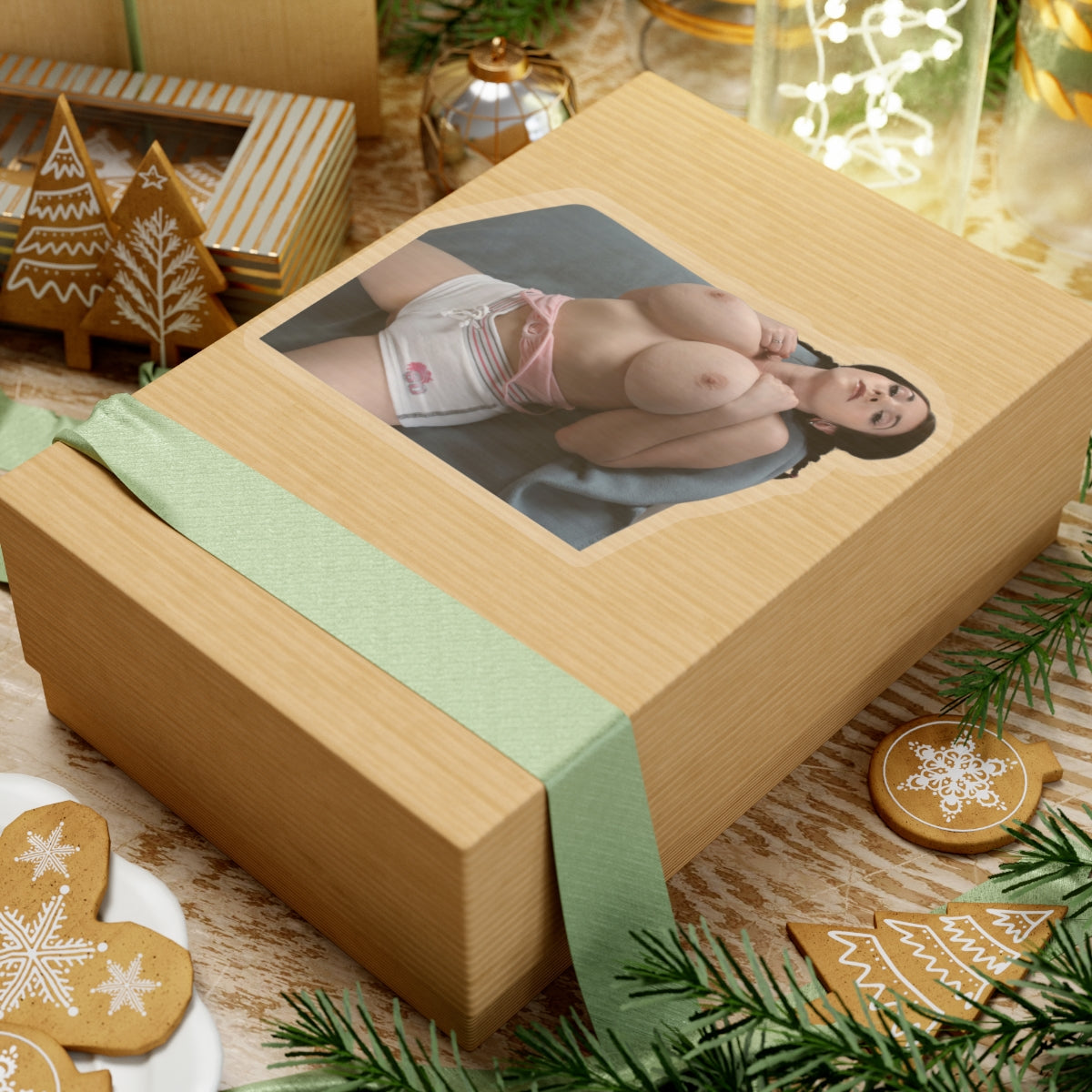 Sexy Beauty Pinup Beauty Big Bust Sticker Cool Laptop Decal