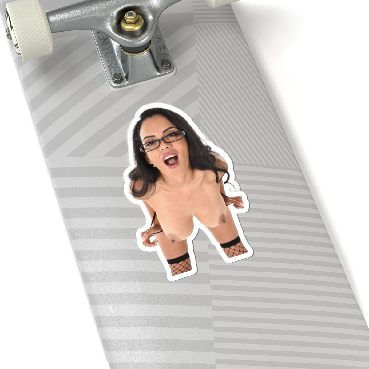 Naked Sexy Girl Sticker Pinup Model Decal – Nude Adult Vinyl Sticker, Retro Glamour Gift for Him