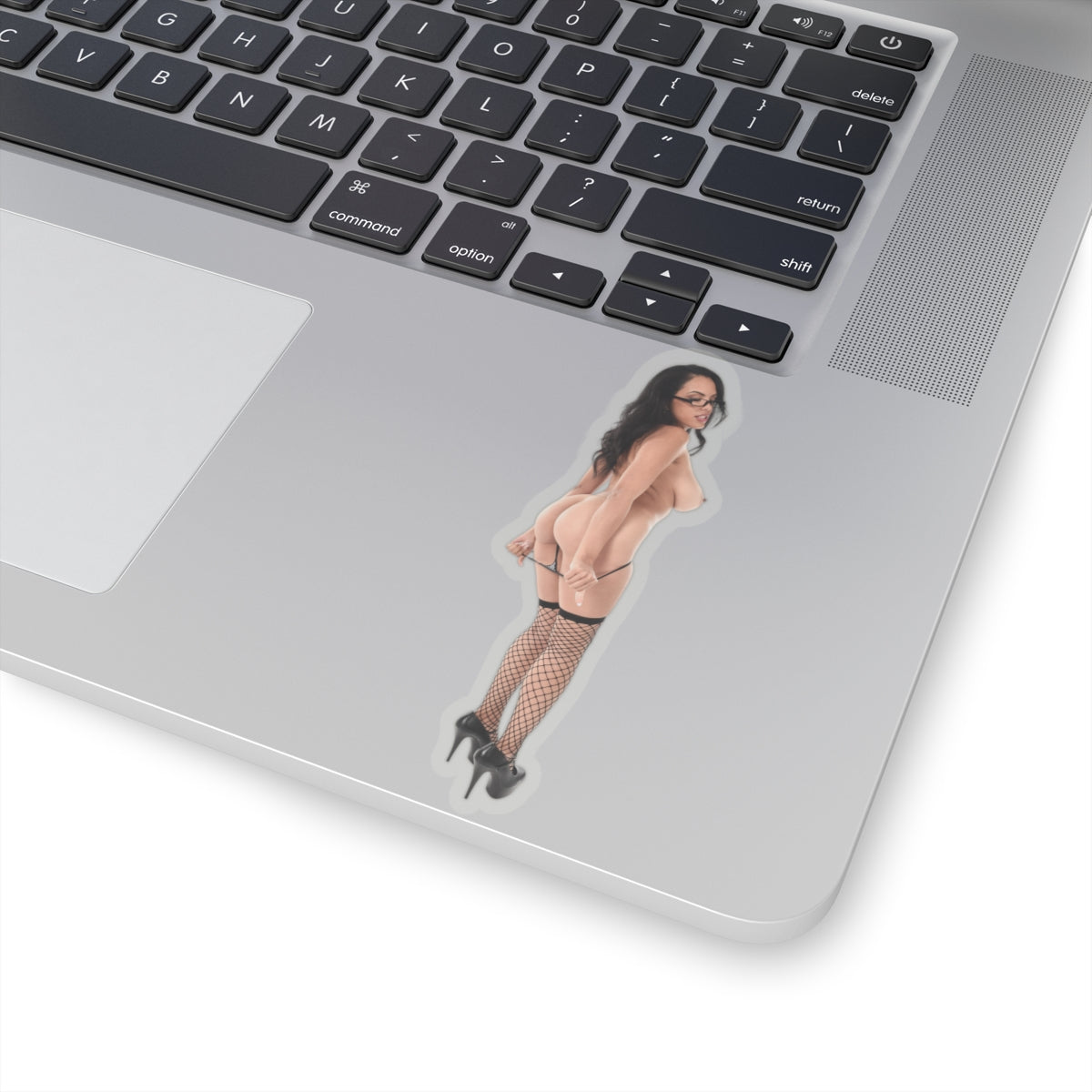 Adult Pinup Girl Sticker – Naked Sexy Model Decal, Retro Glamour Vinyl, Unique Gift for Him