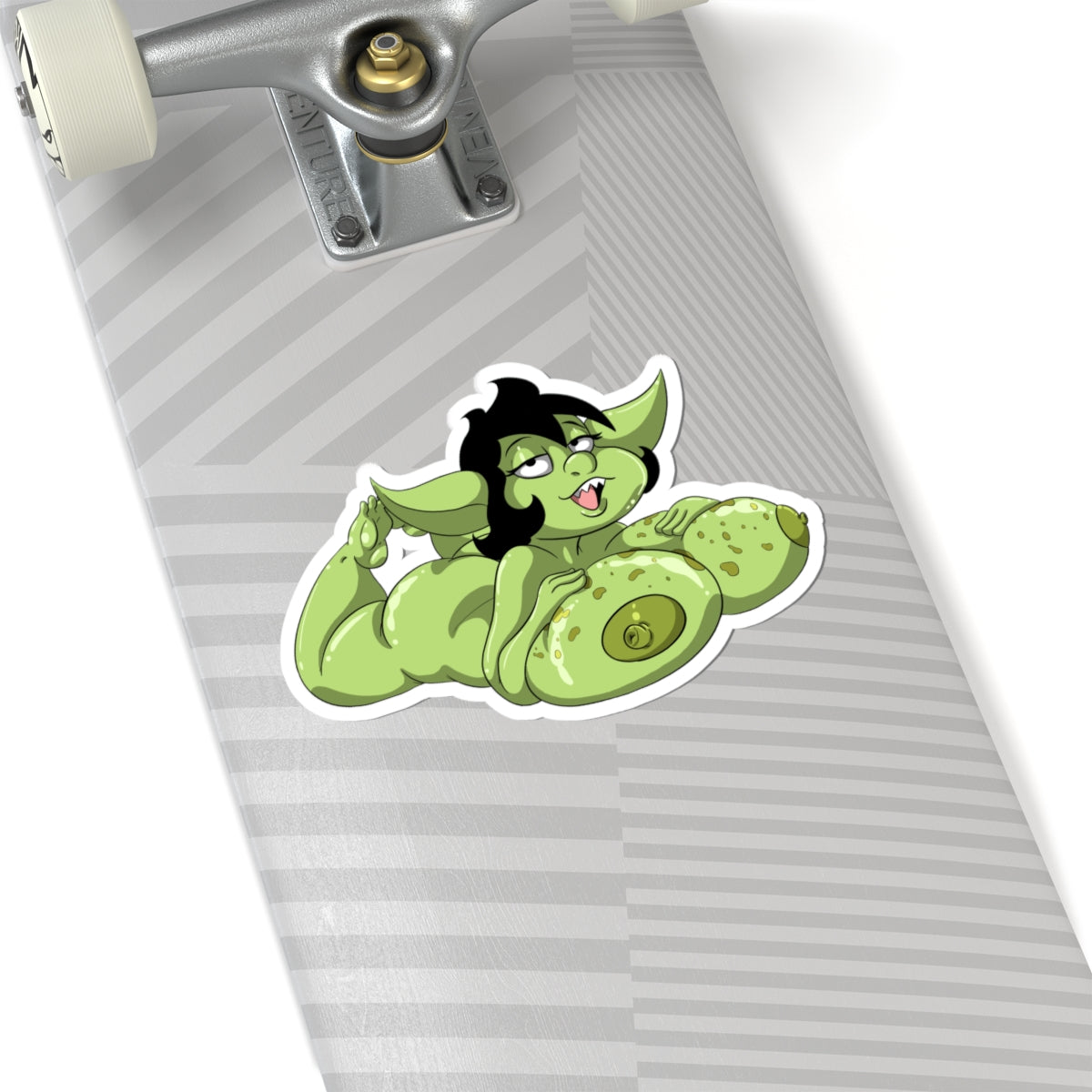 Anime Fantasy Goblin Pin-Up Sticker – Adult Lewd Decal