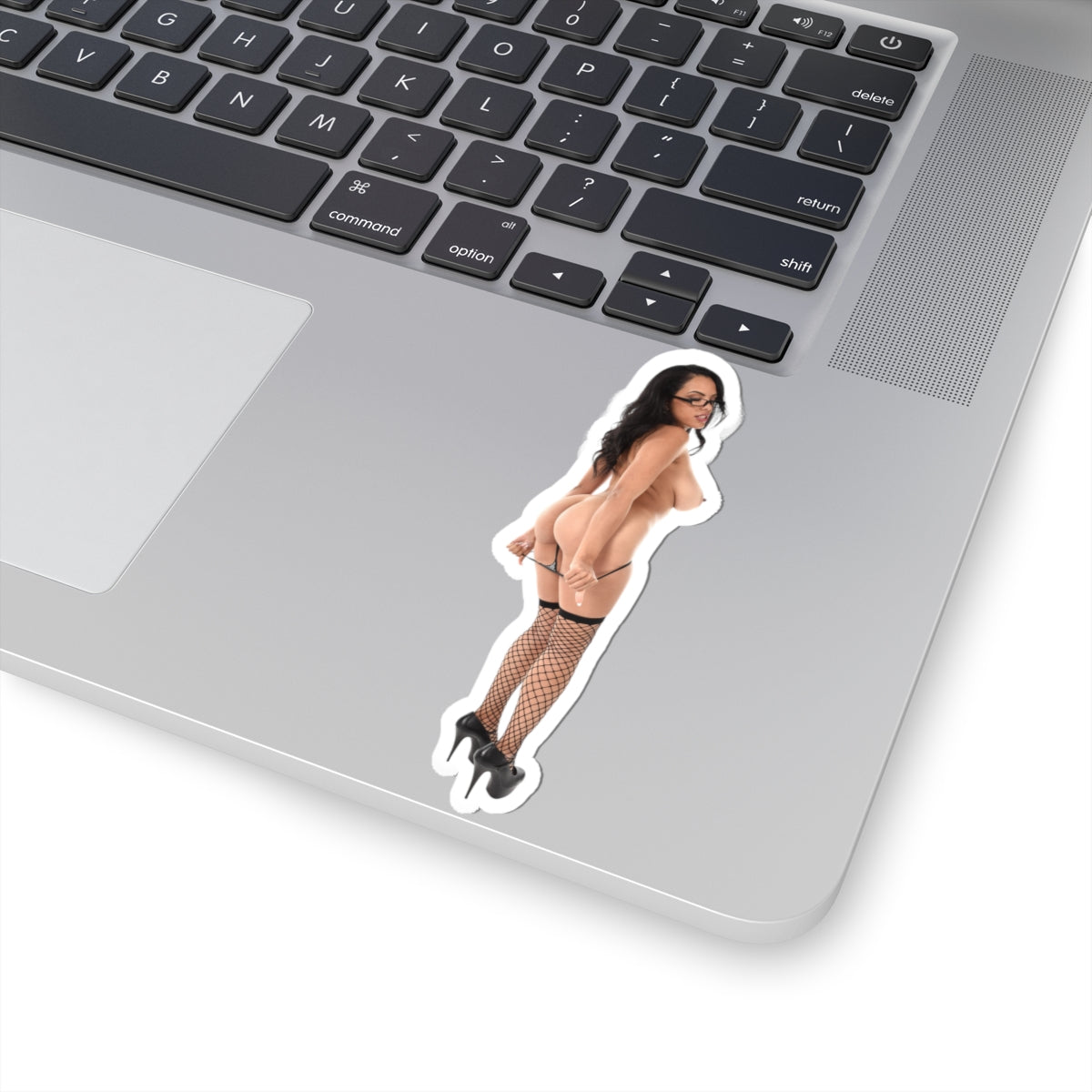 Adult Pinup Girl Sticker – Naked Sexy Model Decal, Retro Glamour Vinyl, Unique Gift for Him