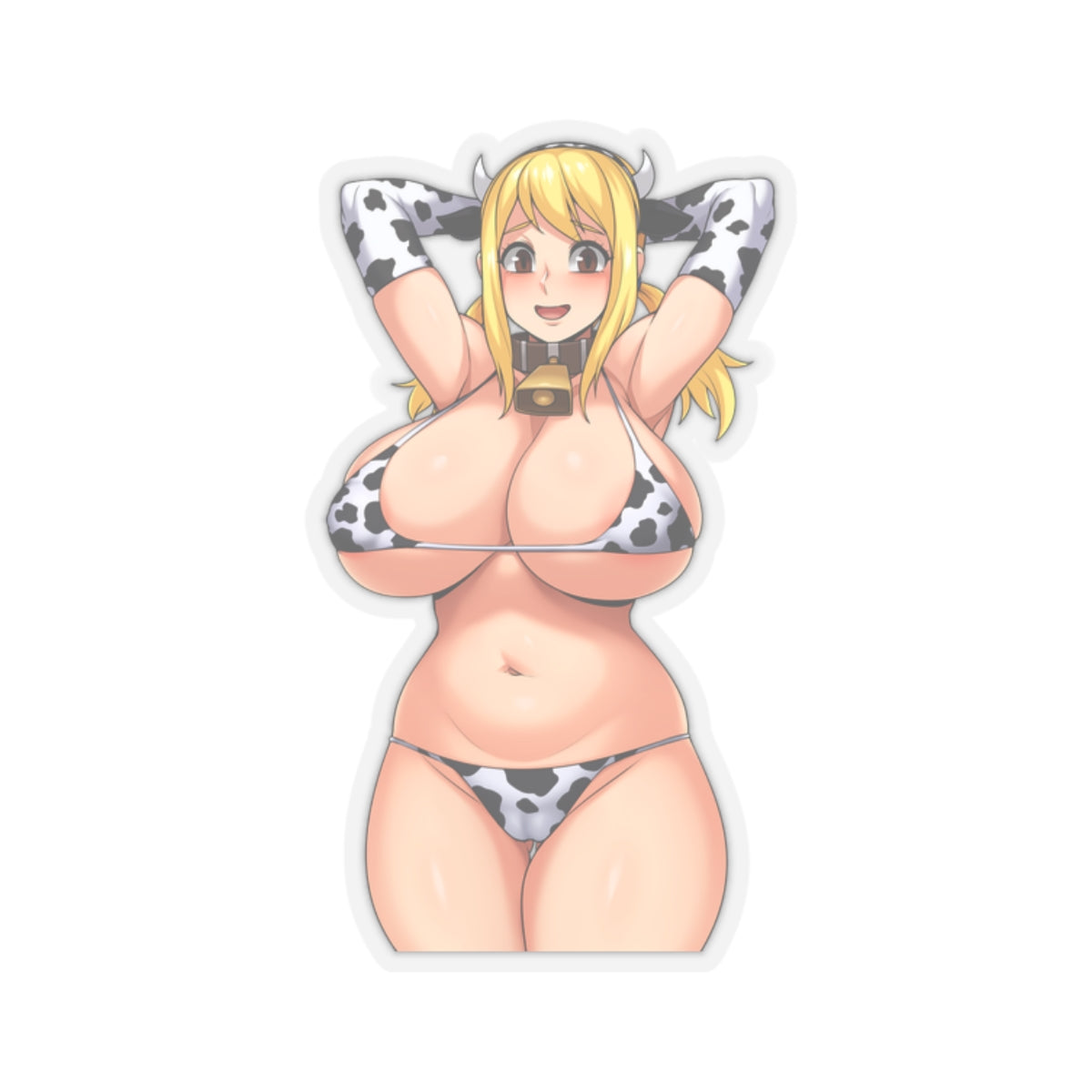 Lucy Sticker cowgirl anime girl ecchi anime stickers lewd stickers for laptop water bottle posters canvas t-shirt E742