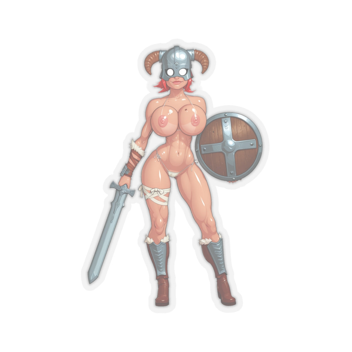 Viking Girl Sticker Anime Cartoon Hentai Stickers