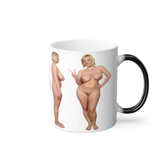 Naked Women Color Morphing Mug 11oz Nude Girl Design Pinup Uncensored Funny Gift Coffe Mugs